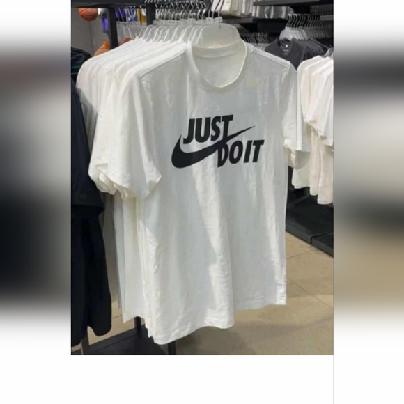 Brand New Lite Nike White Tee with Black Slogan 008.3xl - Picture 1 of 2